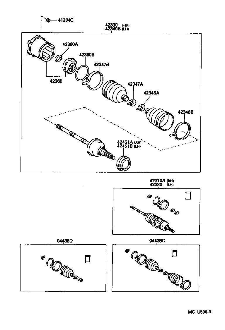  COASTER |  REAR AXLE SHAFT HUB