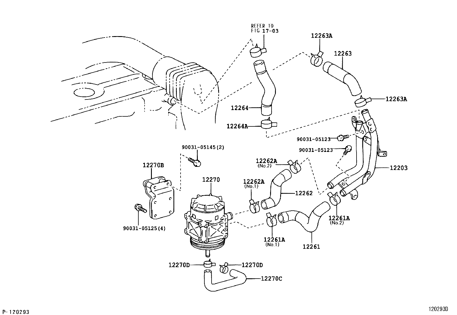  DYNA TOYOACE HV |  VENTILATION HOSE