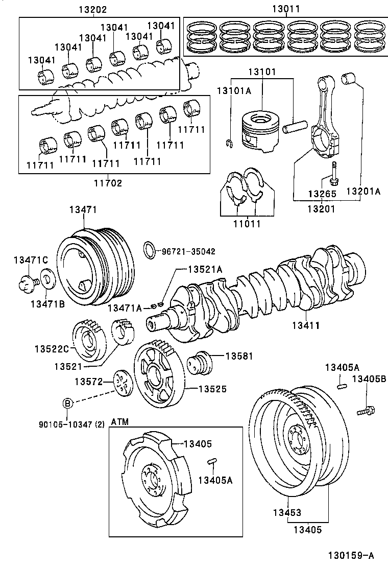  LAND CRUISER 100 |  CRANKSHAFT PISTON