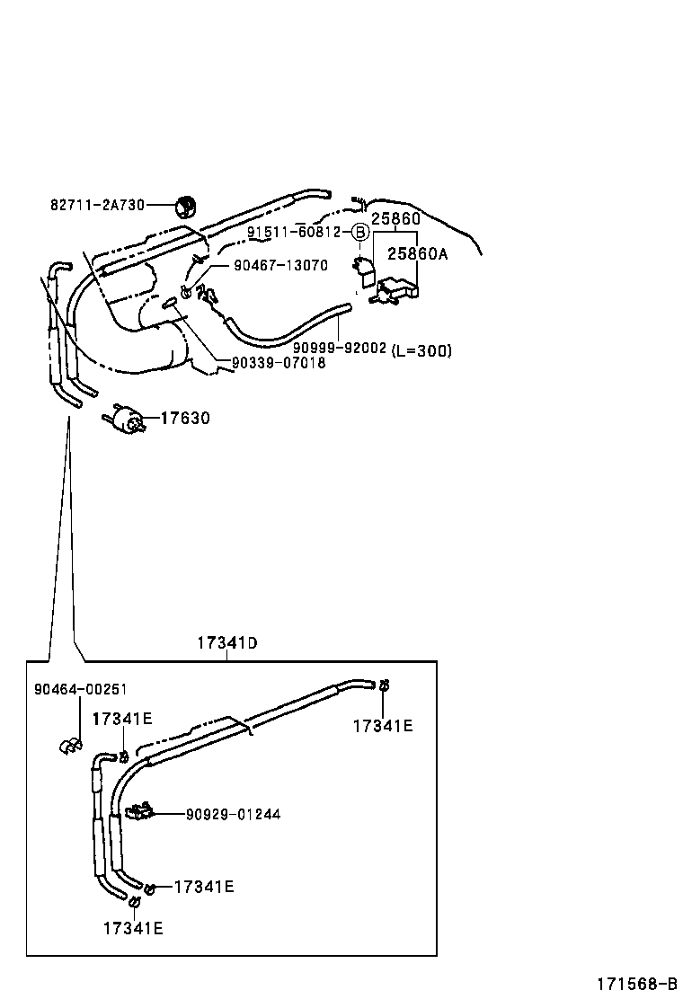  LAND CRUISER 100 |  VACUUM PIPING