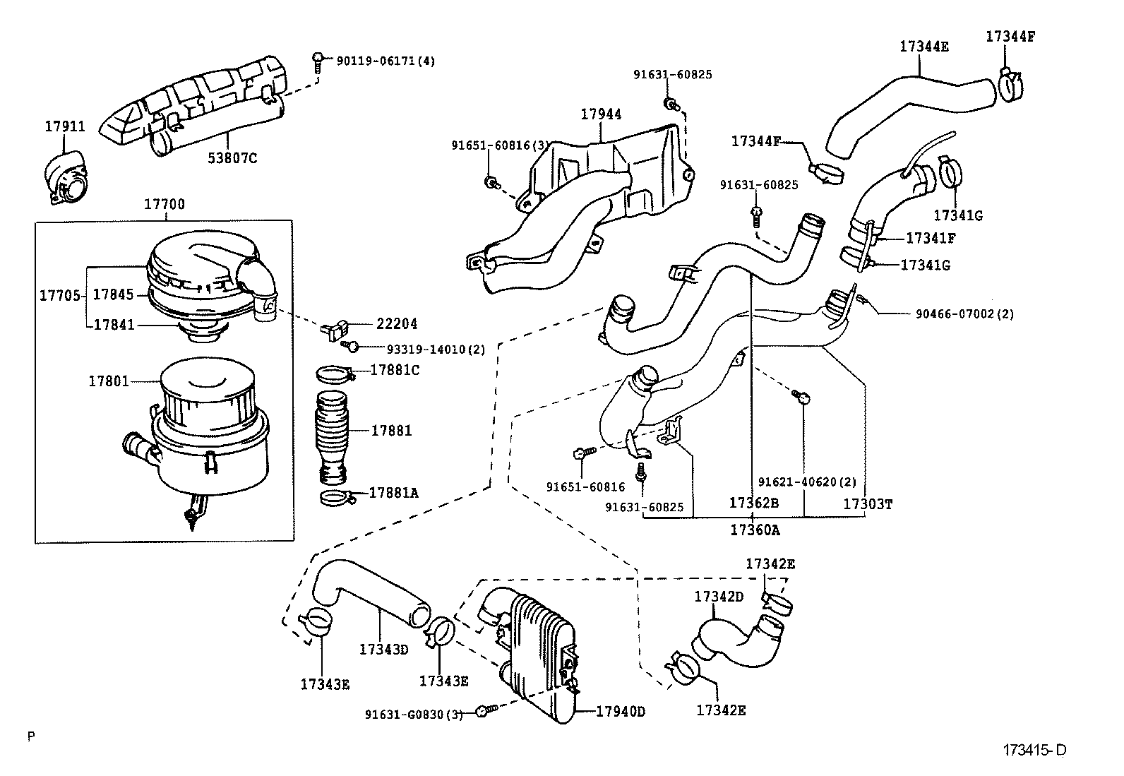  LAND CRUISER 100 |  AIR CLEANER