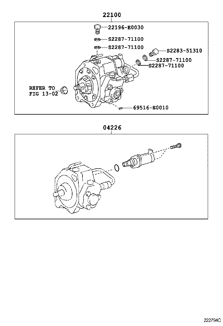  QUICK DELIVERY 200 |  INJECTION PUMP ASSEMBLY