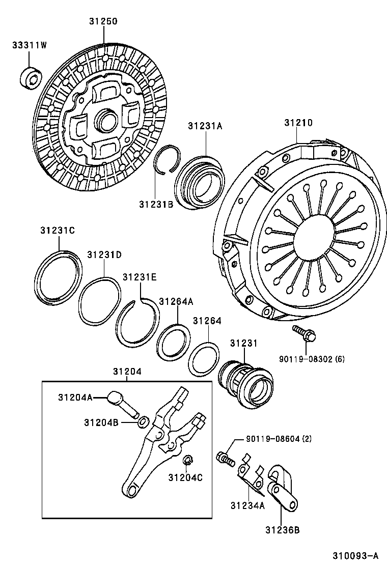  MARK 2 MARK 2 BLIT |  CLUTCH RELEASE FORK