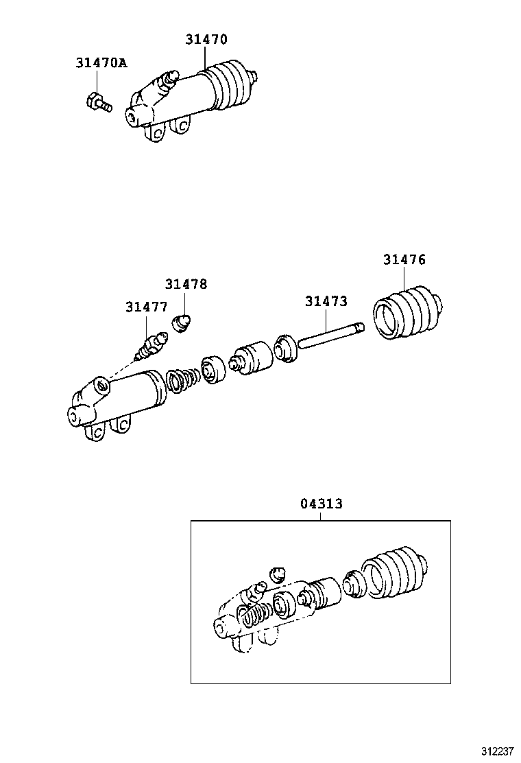  LAND CRUISER 70 |  CLUTCH RELEASE CYLINDER