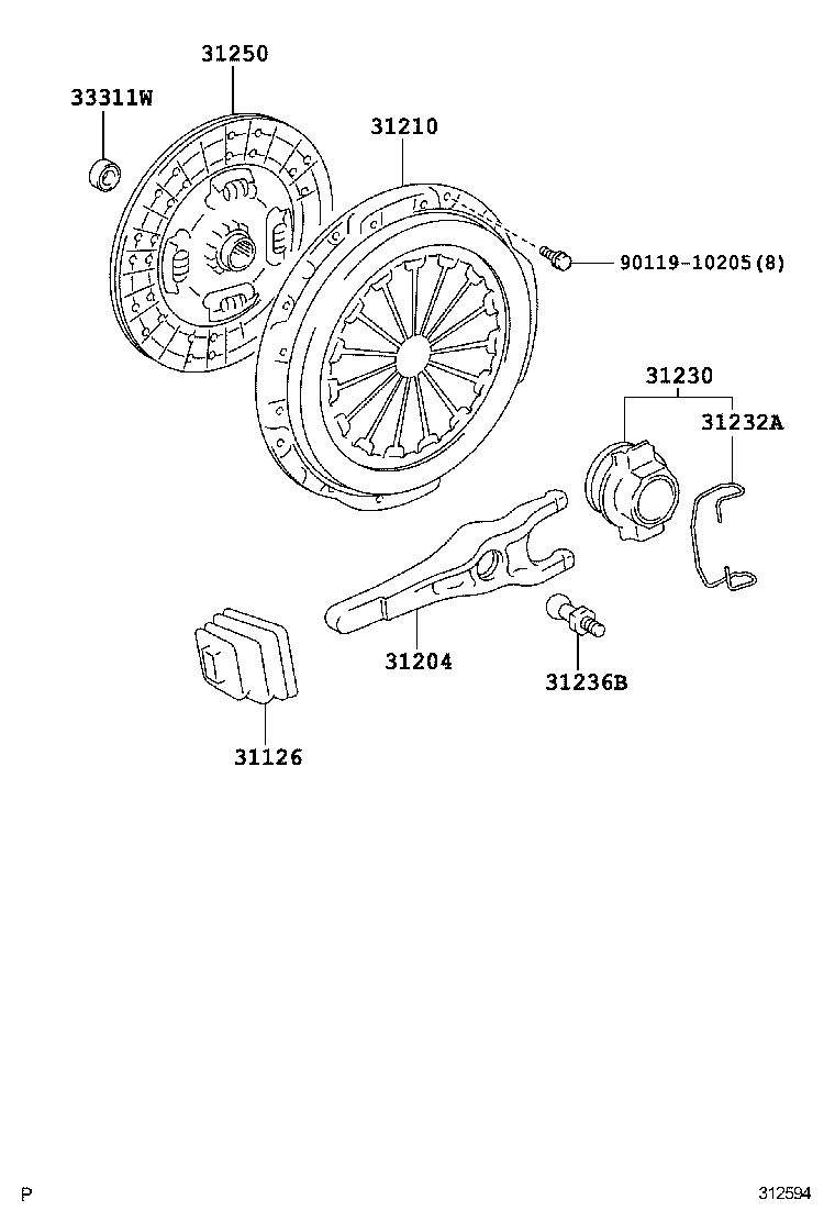  QUICK DELIVERY 200 |  CLUTCH RELEASE FORK