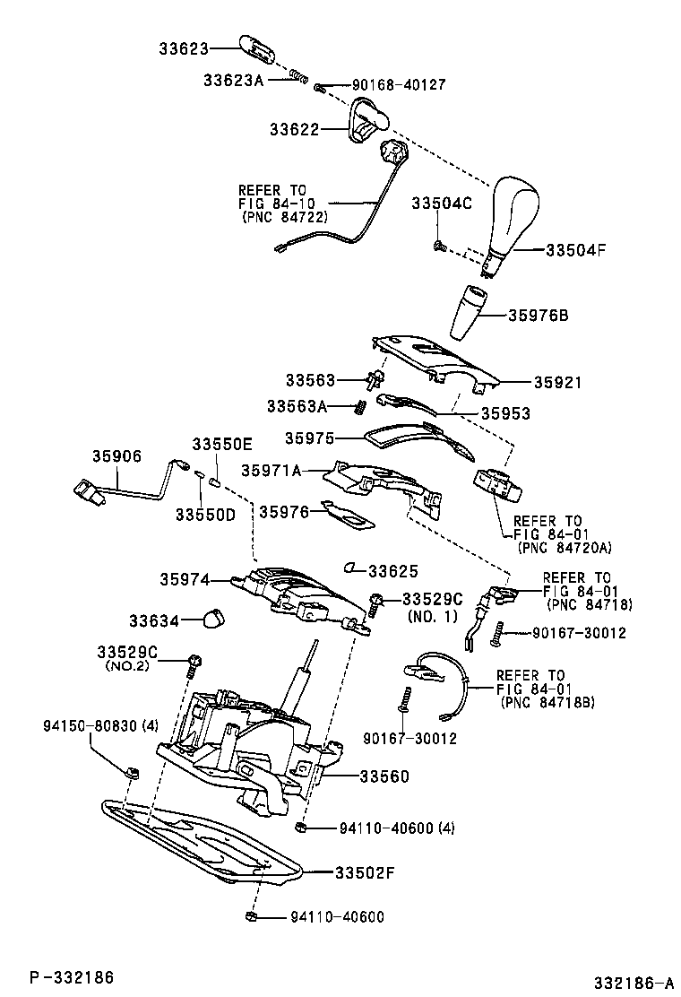  KLUGER L V |  SHIFT LEVER RETAINER