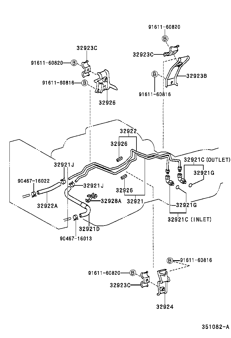  LAND CRUISER 100 |  OIL COOLER TUBE ATM