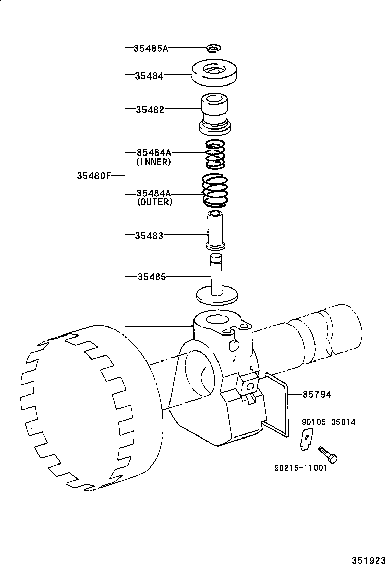  LITE TOWNACE |  REAR OIL PUMP GOVERNOR ATM