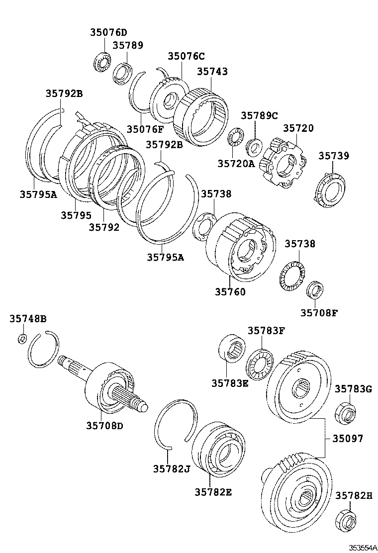  CALDINA |  PLANETARY GEAR REVERSE PISTON COUNTER GEAR ATM