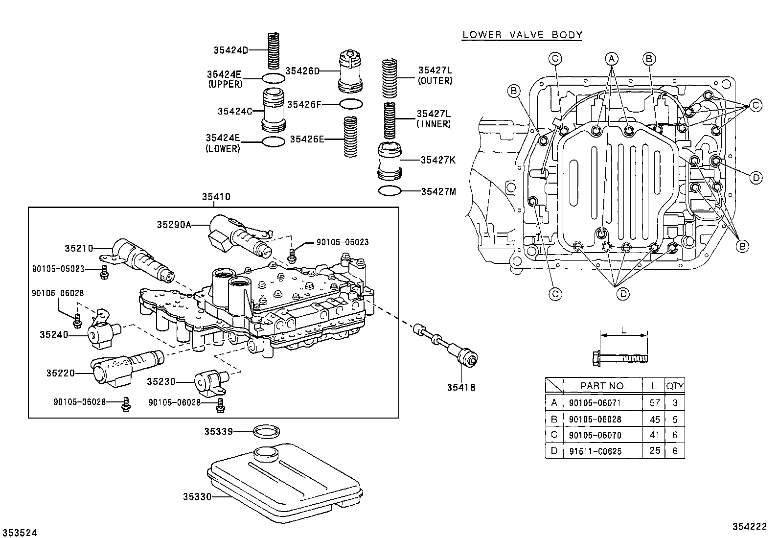  AVENSIS |  VALVE BODY OIL STRAINER ATM