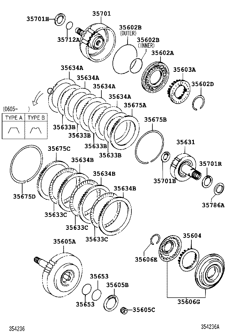  AVENSIS |  BRAKE BAND MULTIPLE DISC CLUTCH ATM