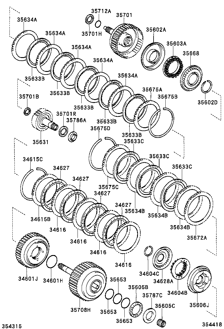  AVENSIS |  BRAKE BAND MULTIPLE DISC CLUTCH ATM