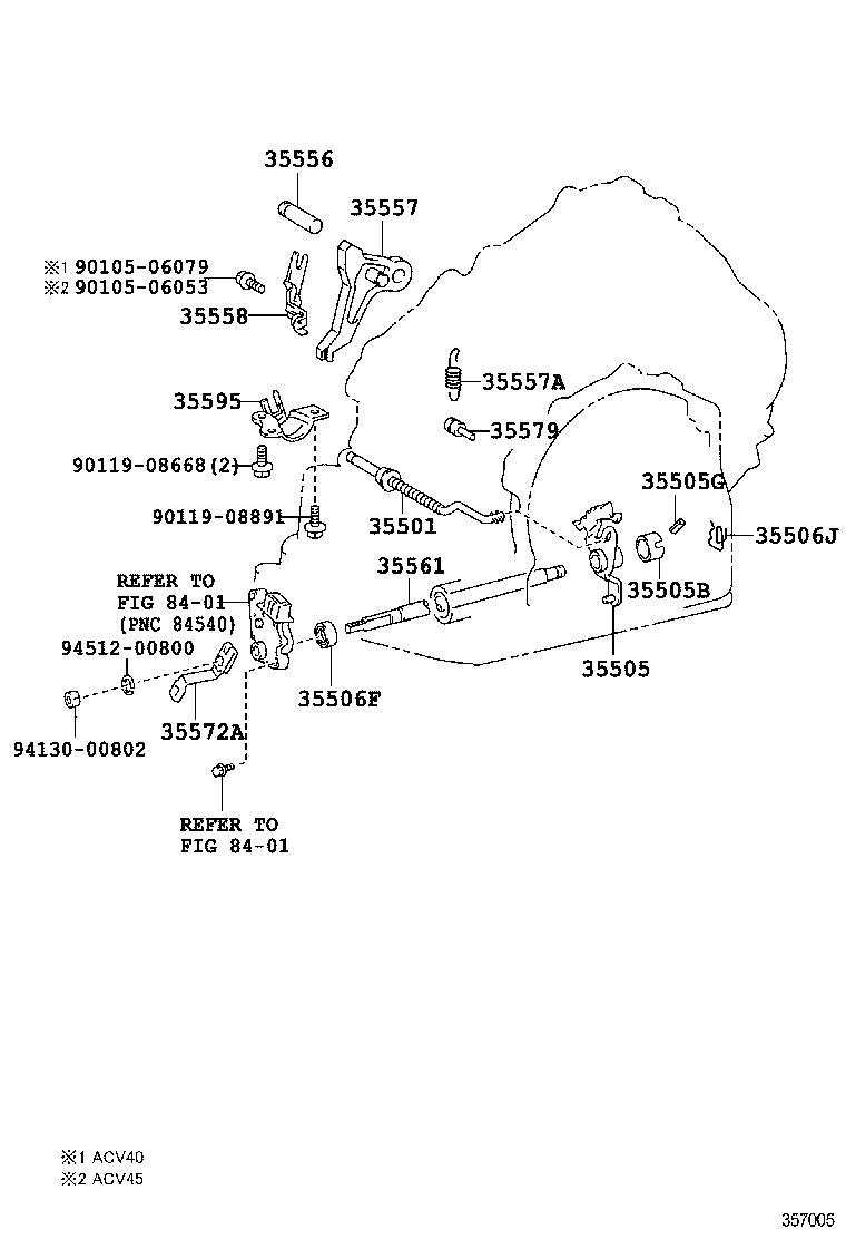  CAMRY |  THROTTLE LINK VALVE LEVER ATM