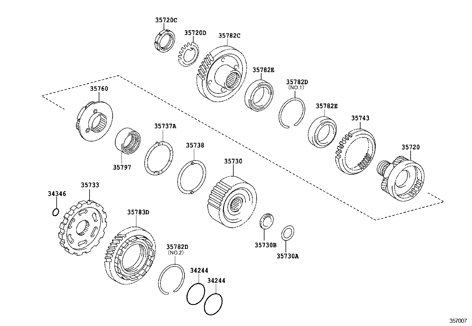  CAMRY |  PLANETARY GEAR REVERSE PISTON COUNTER GEAR ATM