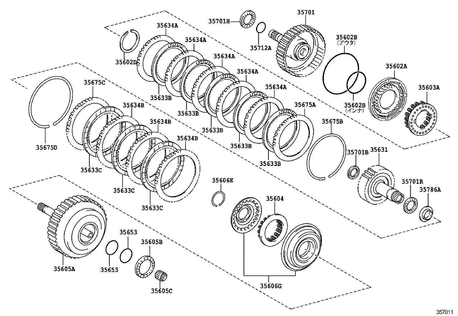  HARRIER |  BRAKE BAND MULTIPLE DISC CLUTCH ATM