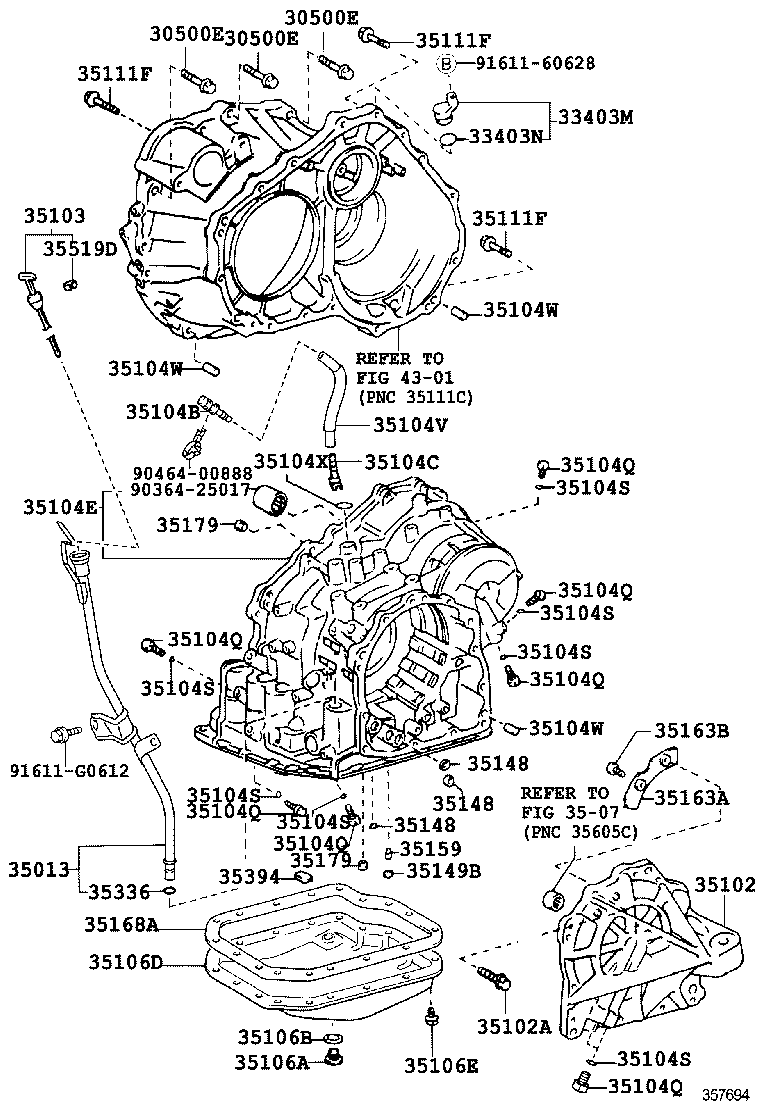  CAMRY |  TRANSMISSION CASE OIL PAN ATM