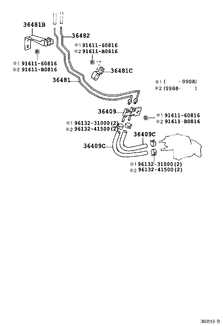  LAND CRUISER 70 |  TRANSFER VACUUM PIPING