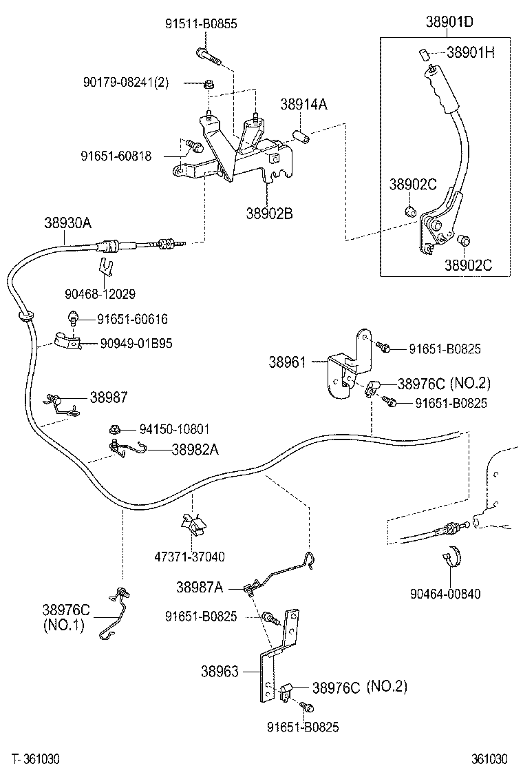  DYNA TOYOACE |  POWER TAKE OFF LEVER LINK