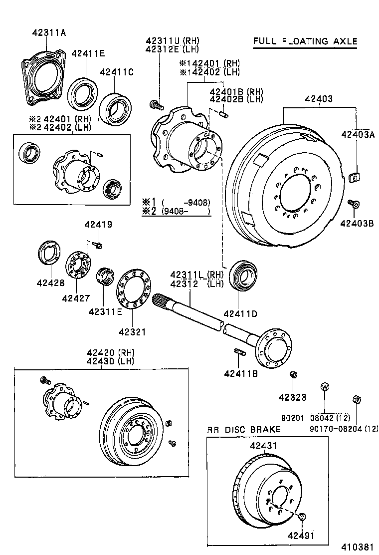  LAND CRUISER 70 |  REAR AXLE SHAFT HUB