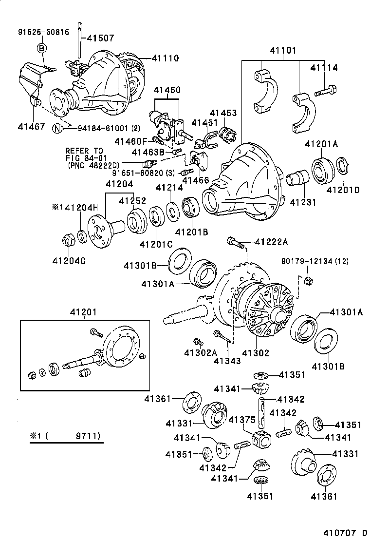  LAND CRUISER 70 |  REAR AXLE HOUSING DIFFERENTIAL