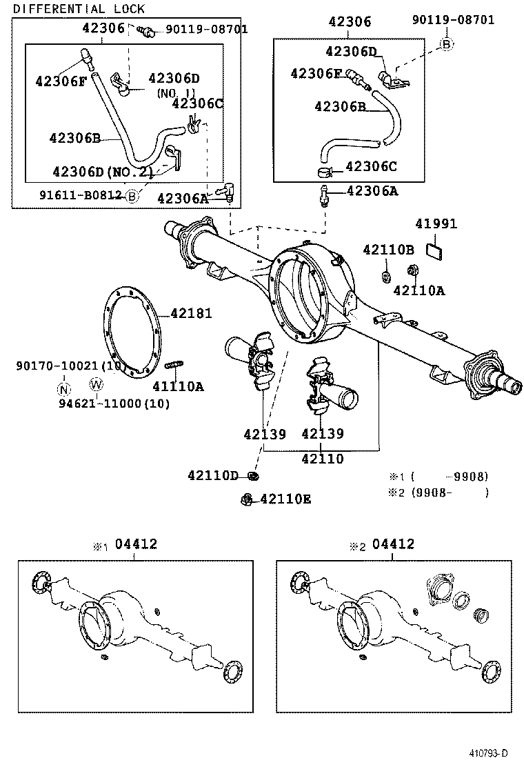  LAND CRUISER 70 |  REAR AXLE HOUSING DIFFERENTIAL