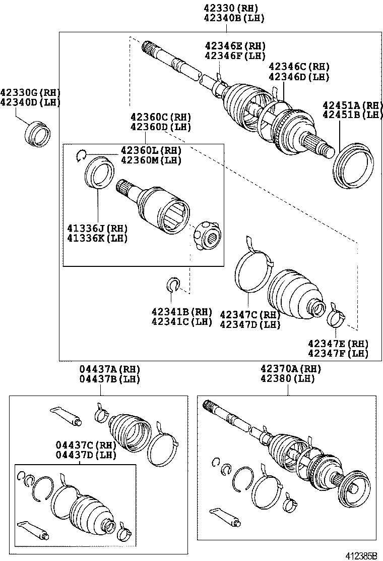  CAMRY |  REAR AXLE SHAFT HUB