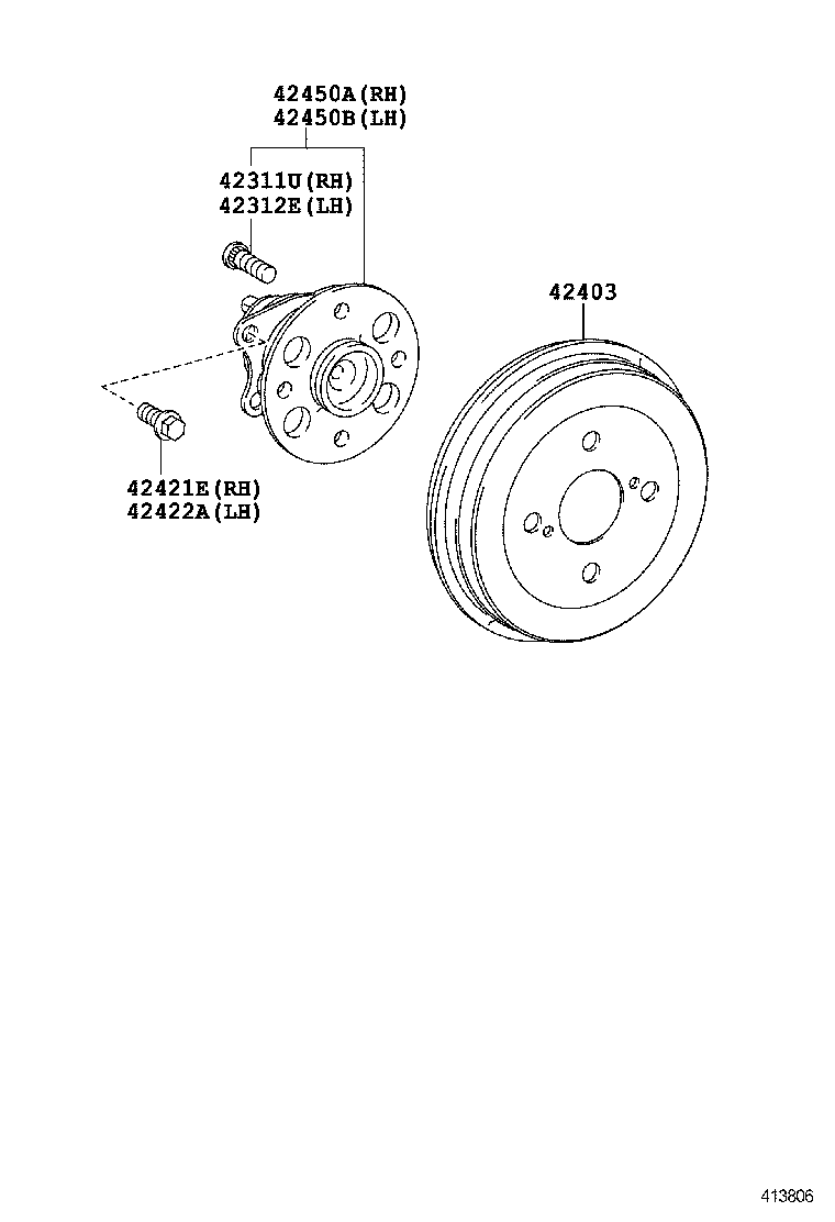  EQ EV |  REAR AXLE SHAFT HUB