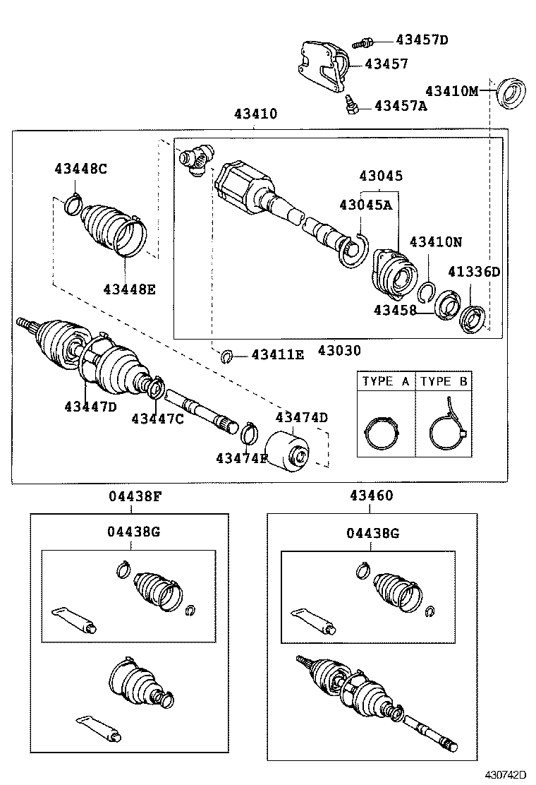  KLUGER L V |  FRONT DRIVE SHAFT