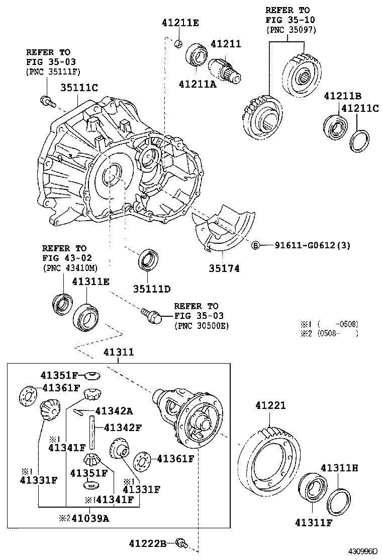  IST |  FRONT AXLE HOUSING DIFFERENTIAL