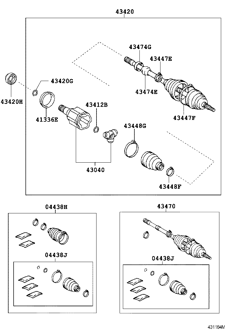  HARRIER |  FRONT DRIVE SHAFT