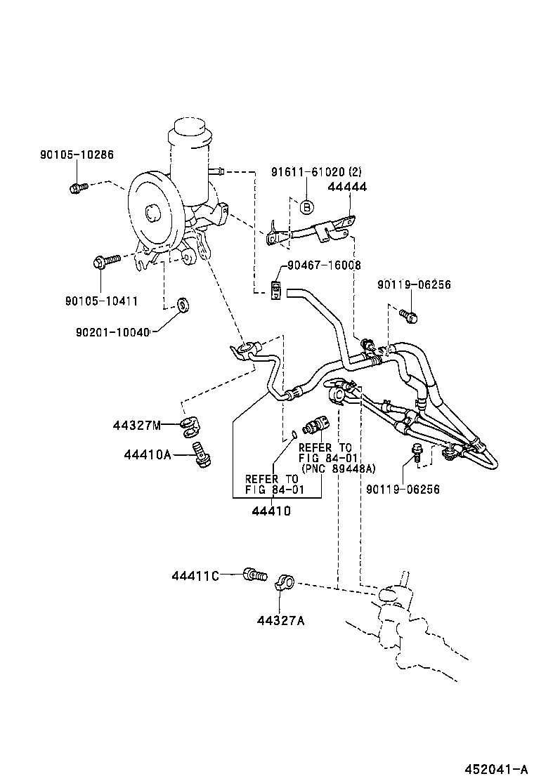  CROWN CROWN MAJESTA |  POWER STEERING TUBE