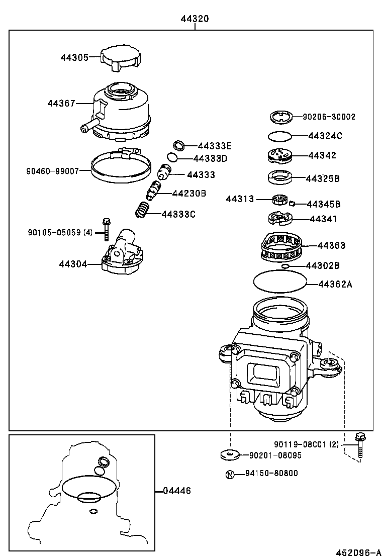  MR S |  VANE PUMP RESERVOIR POWER STEERING