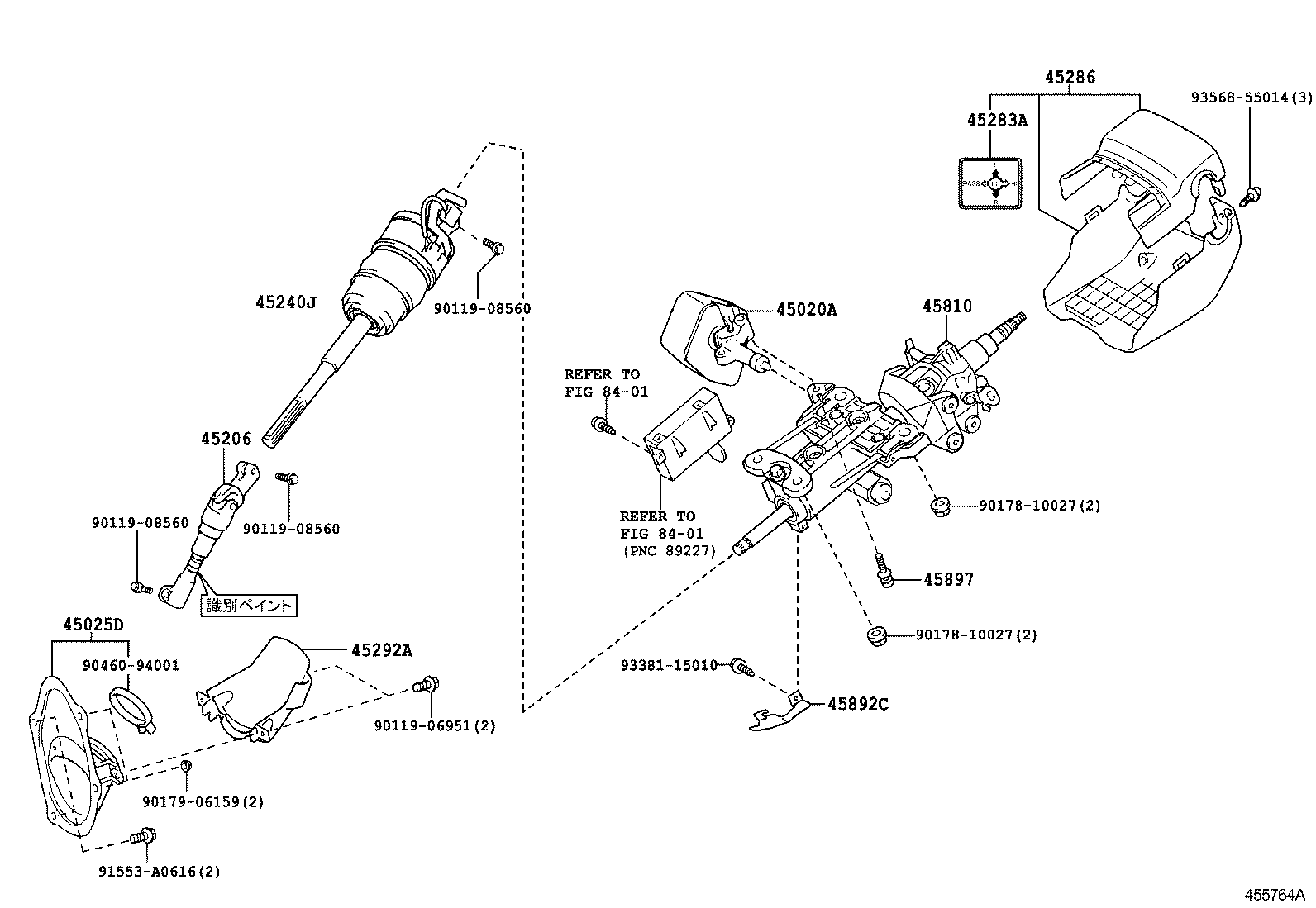  GS450H |  STEERING COLUMN SHAFT