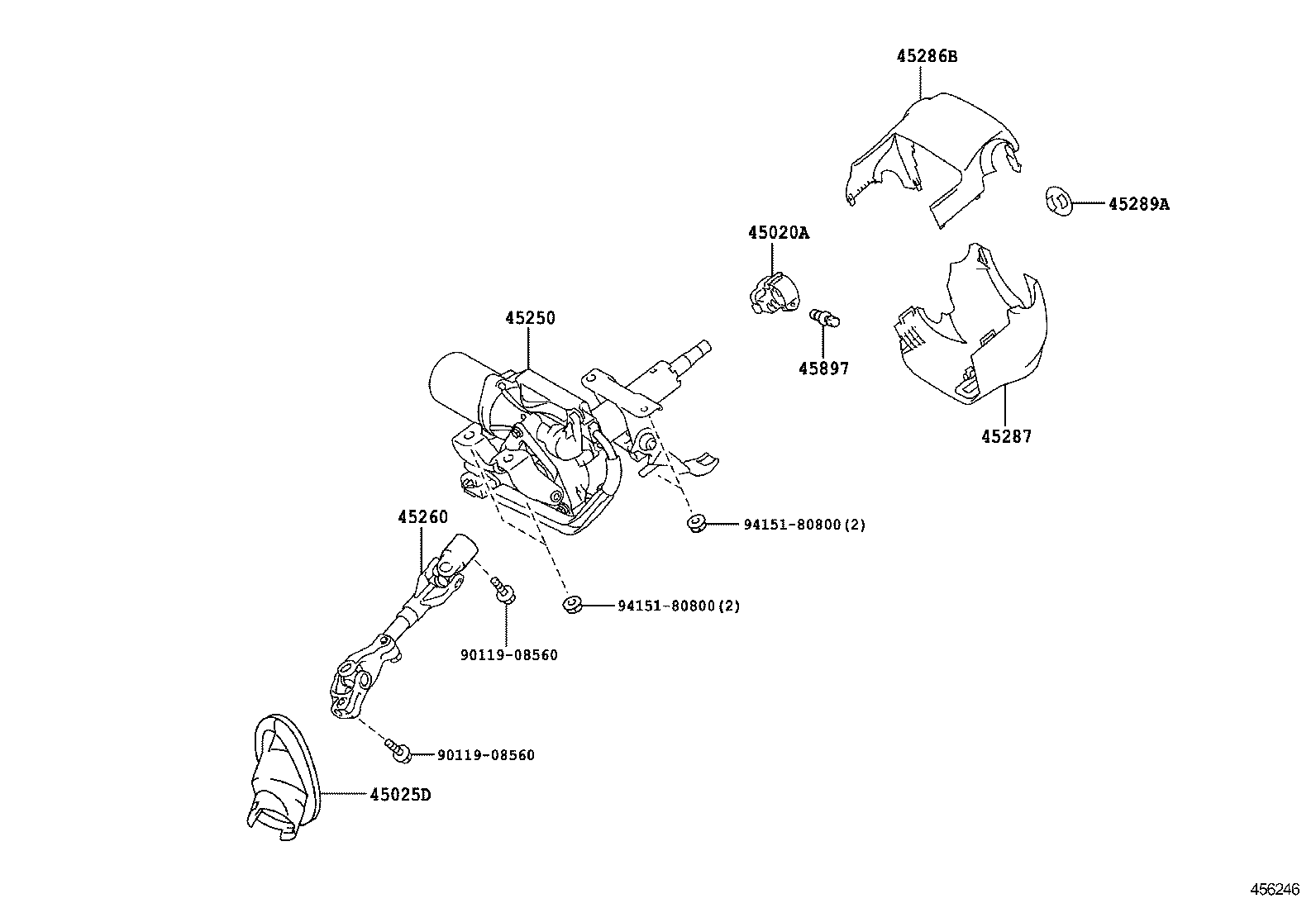  EQ EV |  STEERING COLUMN SHAFT