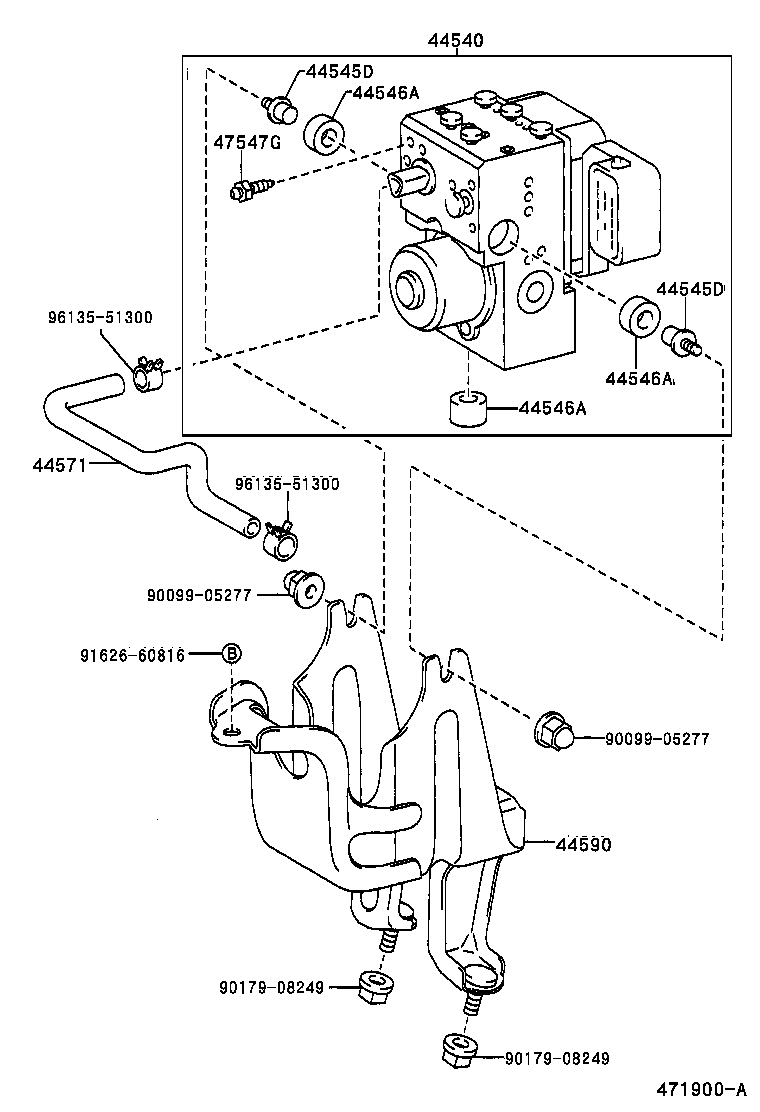  CROWN CROWN MAJESTA |  BRAKE TUBE CLAMP