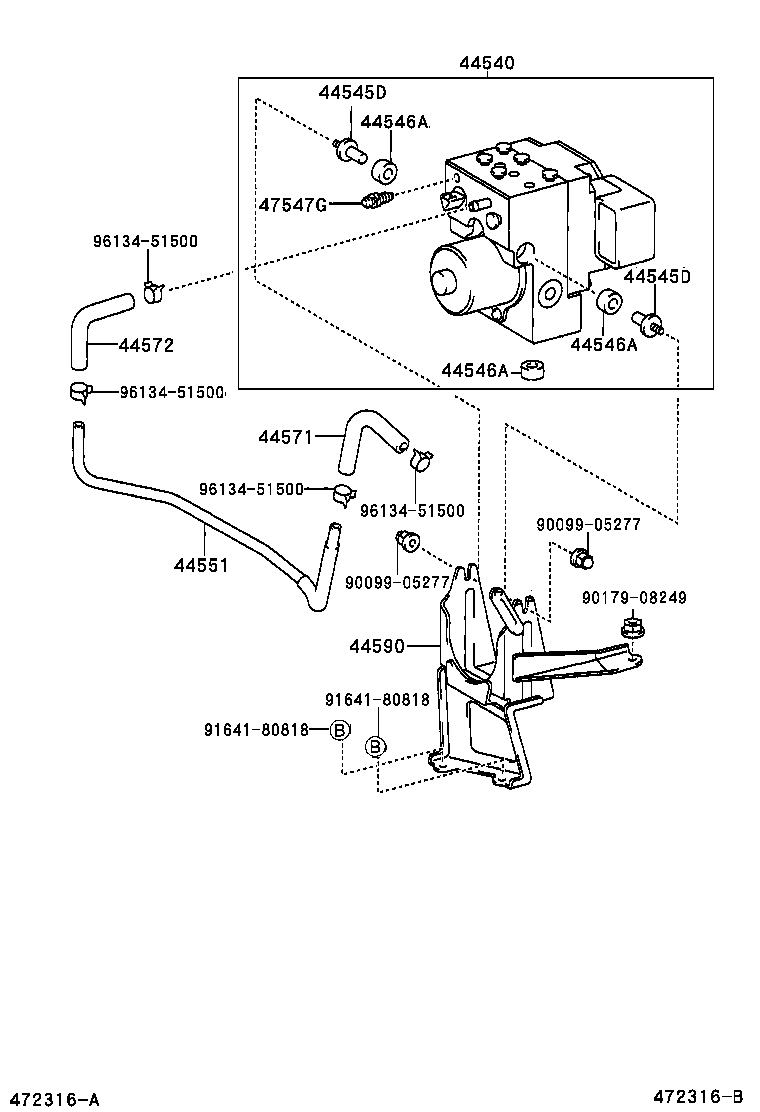  KLUGER L V |  BRAKE TUBE CLAMP