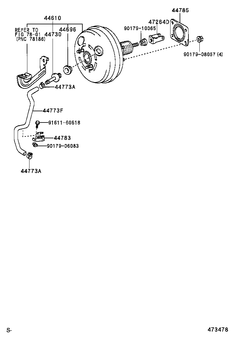  HARRIER |  BRAKE BOOSTER VACUUM TUBE