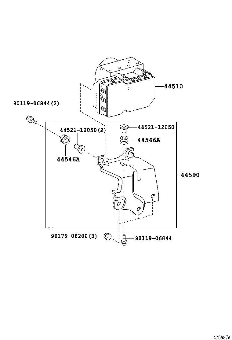  AURIS |  BRAKE TUBE CLAMP