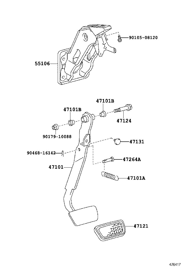  IST |  BRAKE PEDAL BRACKET