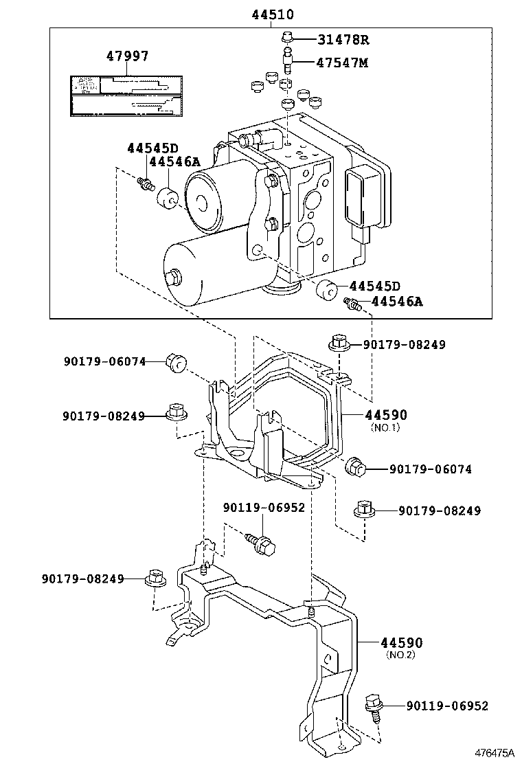  HARRIER HV |  BRAKE TUBE CLAMP