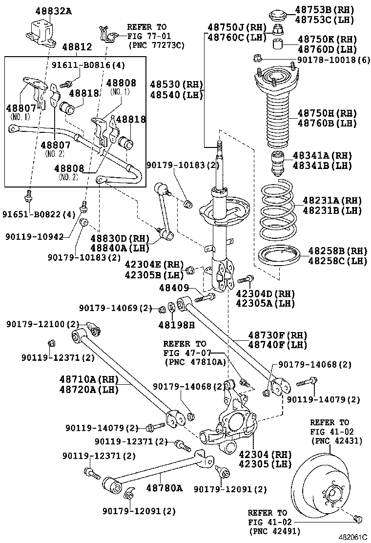  KLUGER HV |  REAR SPRING SHOCK ABSORBER