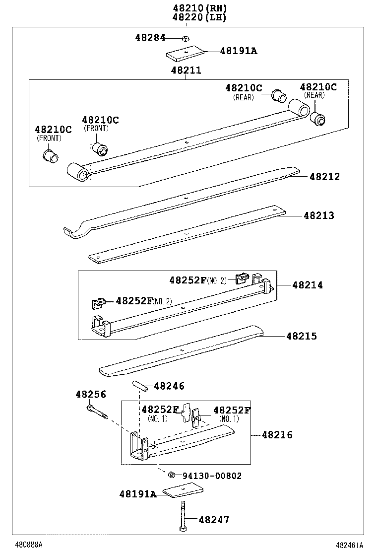  DYNA TOYOACE |  REAR SPRING SHOCK ABSORBER