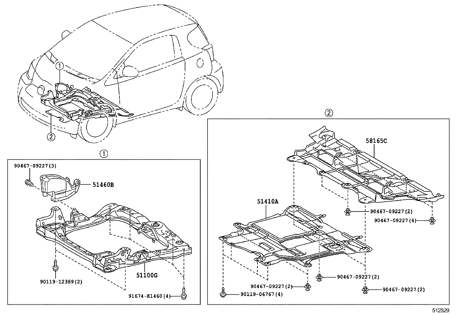  EQ EV |  SUSPENSION CROSSMEMBER UNDER COVER