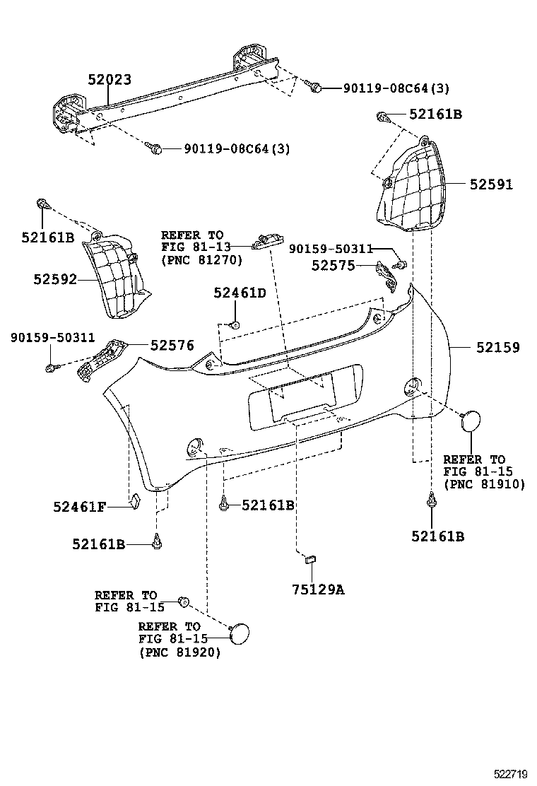  EQ EV |  REAR BUMPER BUMPER STAY