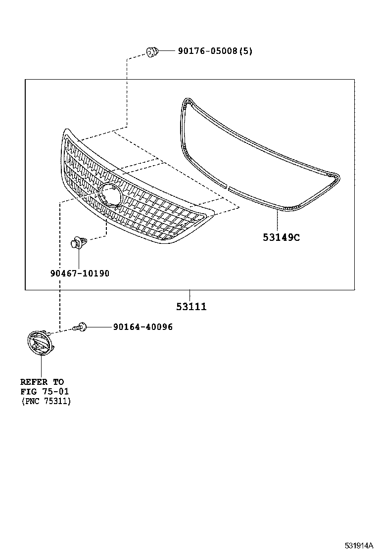  HARRIER HV |  RADIATOR GRILLE