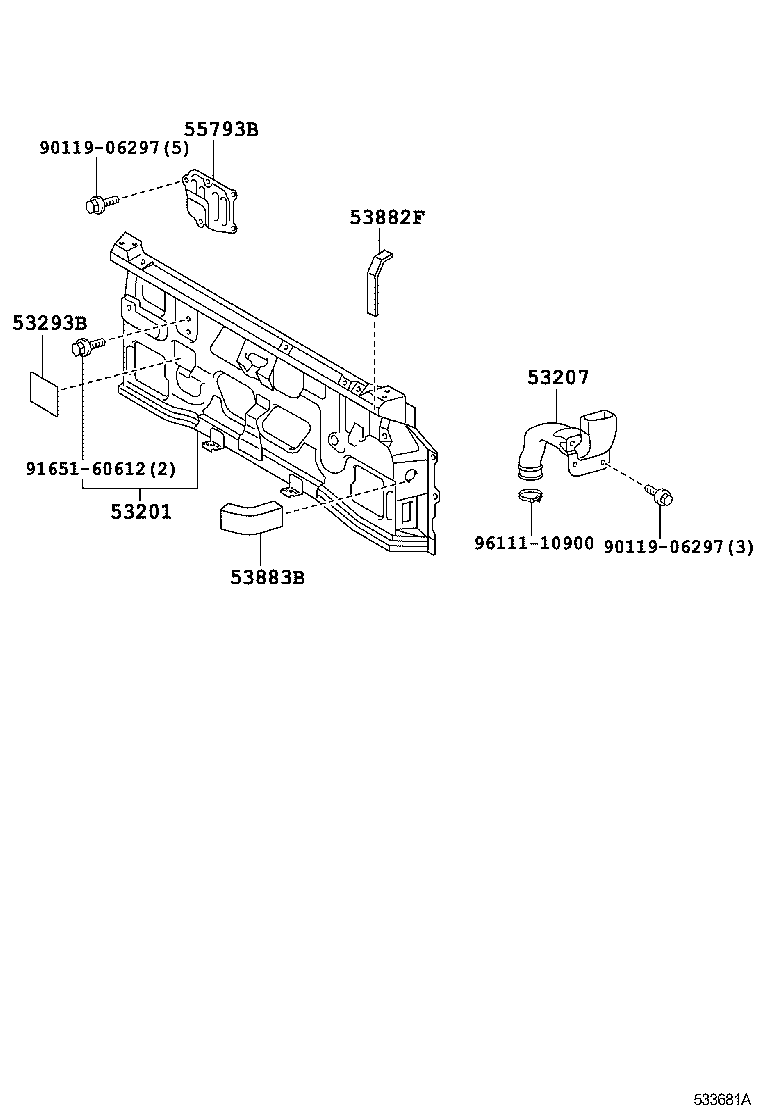  QUICK DELIVERY 200 |  FRONT FENDER APRON DASH PANEL