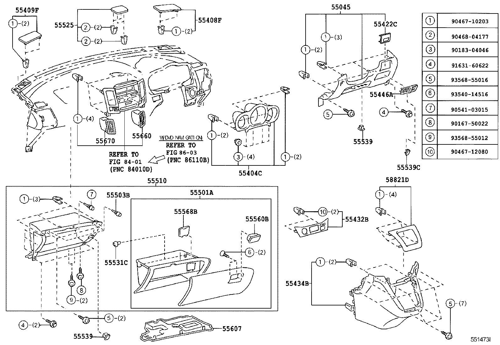  HARRIER HV |  INSTRUMENT PANEL GLOVE COMPARTMENT