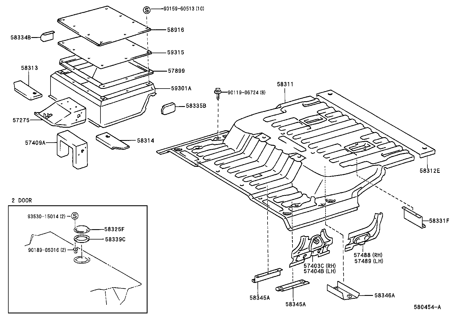  LAND CRUISER 70 |  REAR FLOOR PANEL REAR FLOOR MEMBER