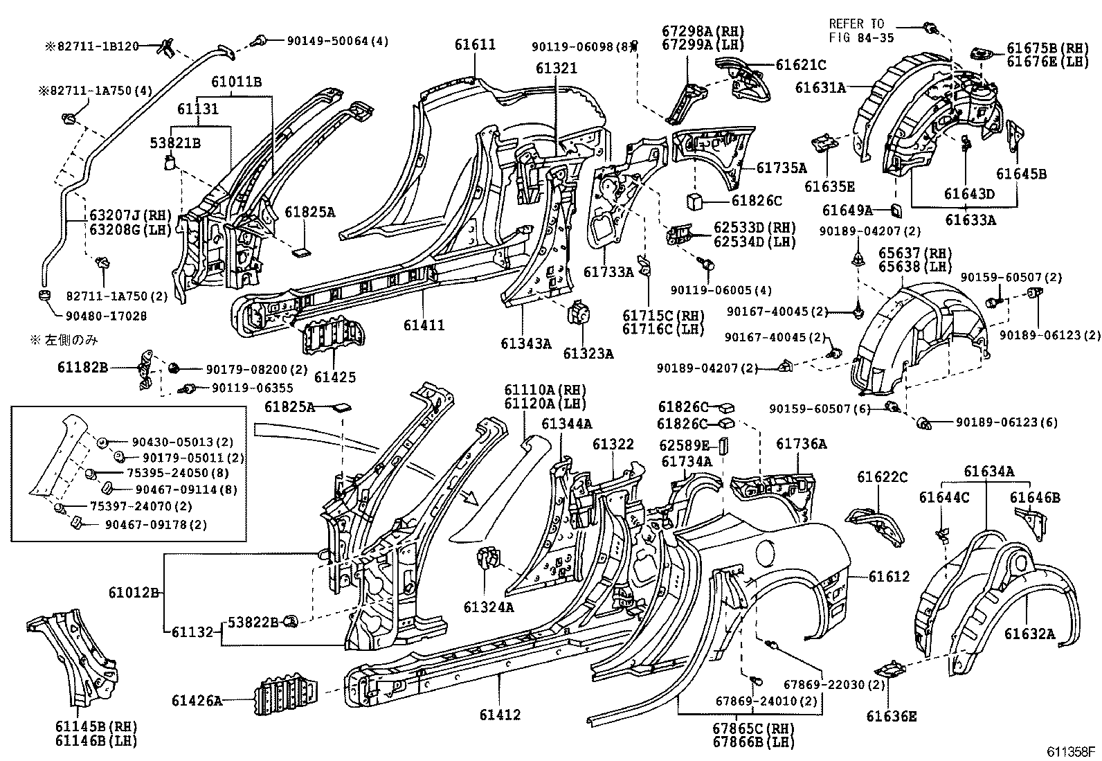  SOARER SC430 |  SIDE MEMBER