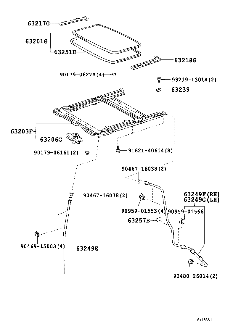  LAND CRUISER 100 |  ROOF PANEL BACK PANEL